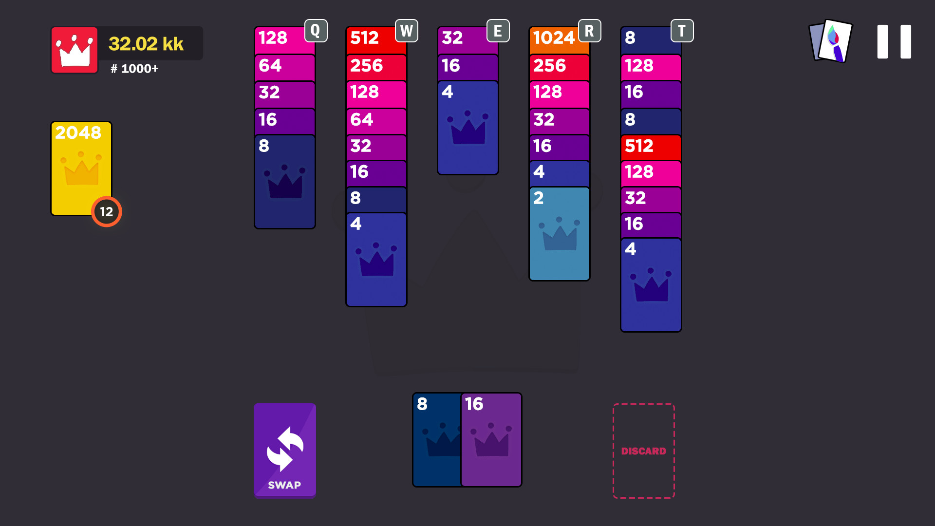 2048 Royal Cards official in-game screenshot 1