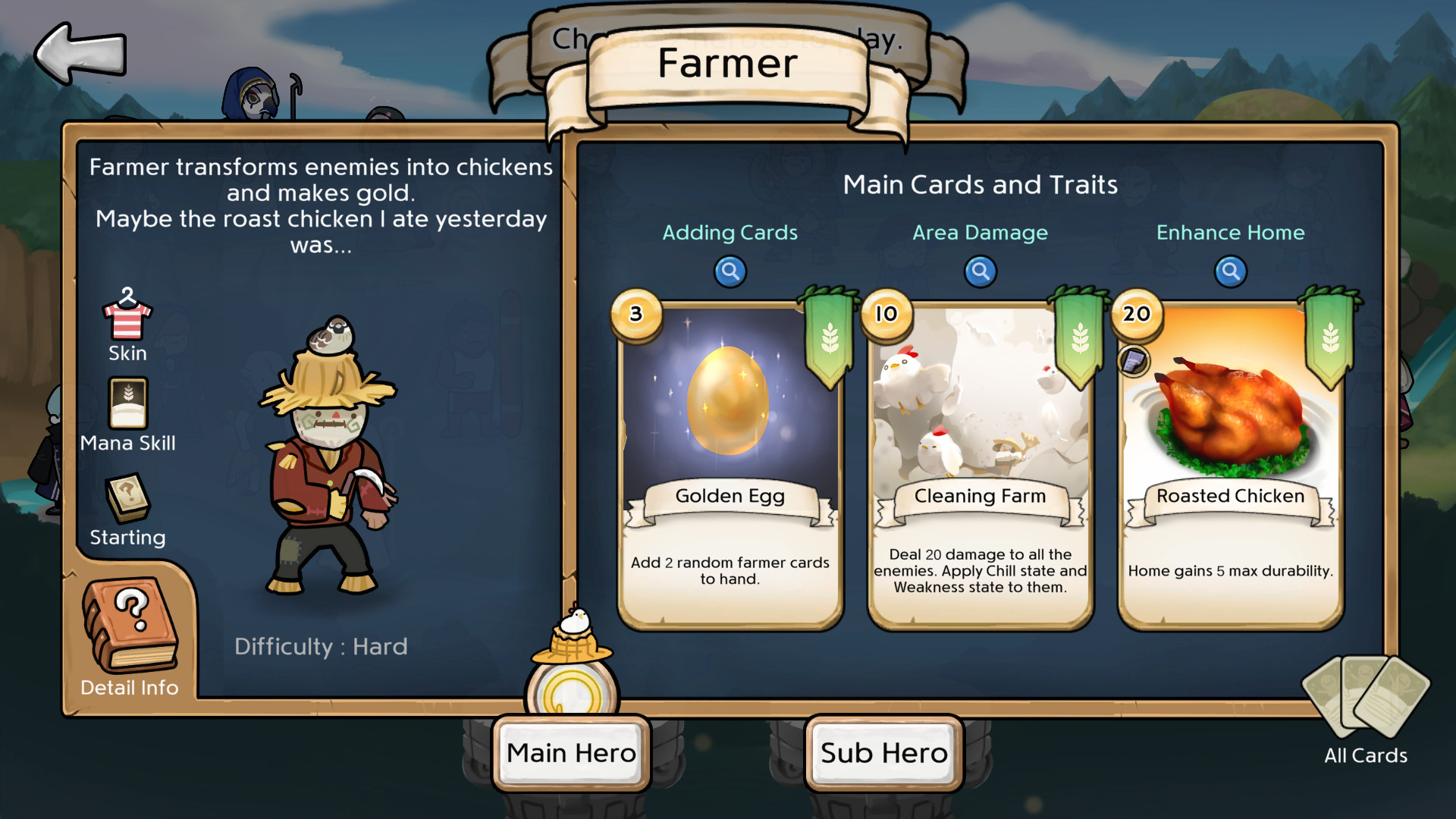 3 Minute Heroes - Scarecrow (Farmer Skin) official in-game screenshot 1