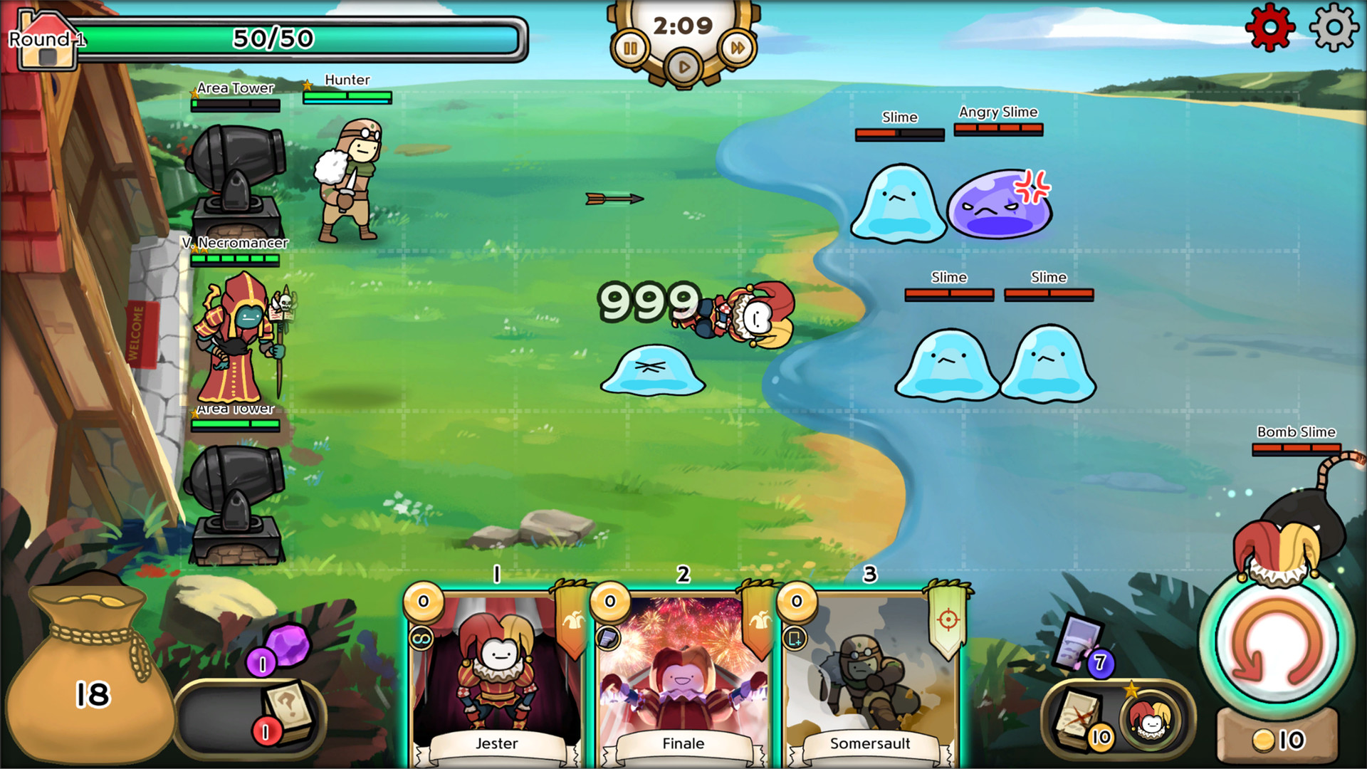 3 Minute Heroes - Jester & Necromancer Heroes + Skins official in-game screenshot 1