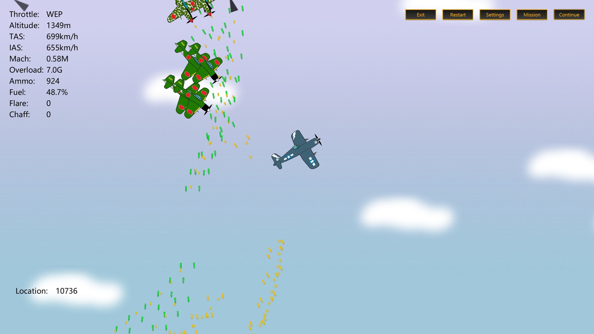 2D Dogfight - World War II (Eastern Front and Pacific) official in-game screenshot 1