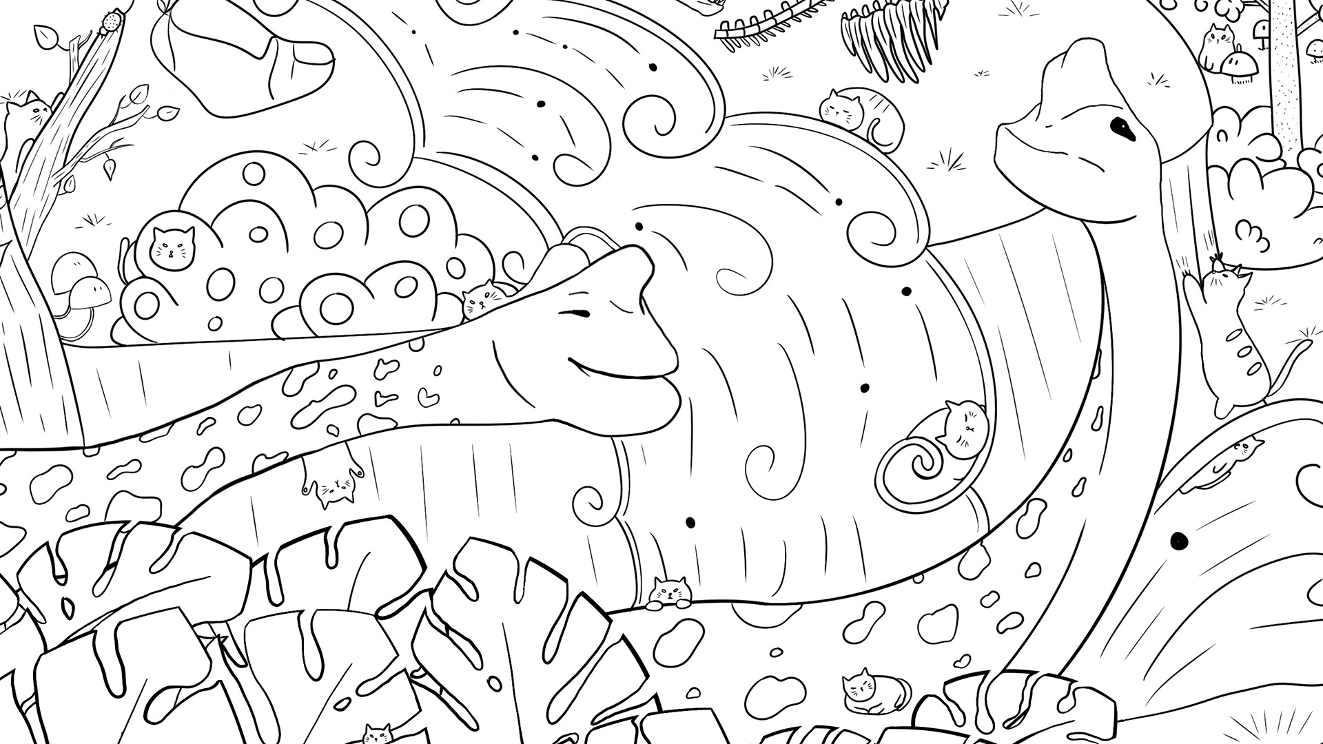 100 Dino Cats - Extra Content official in-game screenshot 1