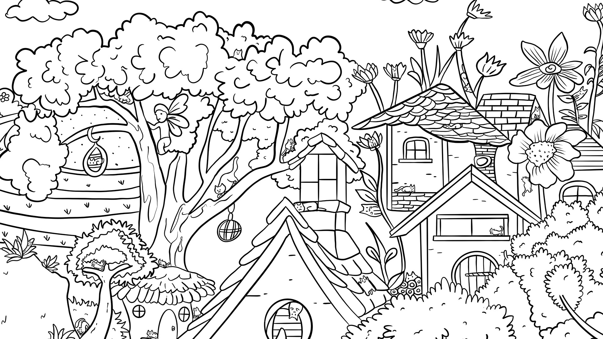 100 Forest Cats - Artbook official in-game screenshot 1