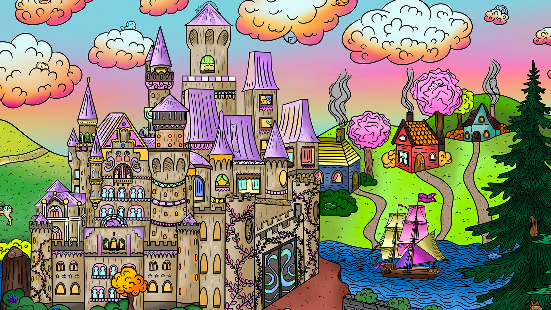 100 Fantasy Cats official in-game screenshot 1