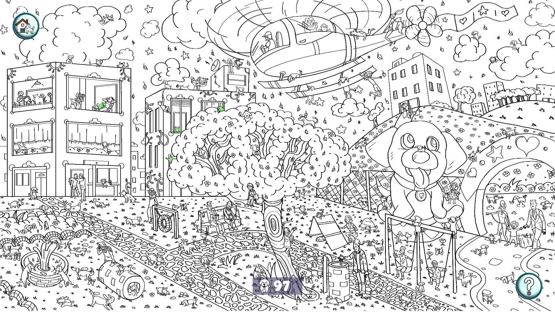 101 Cute Dogs: Find & Paint official in-game screenshot 1