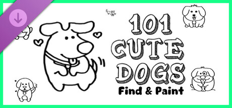 101 Cute Dogs: Find & Paint - Artbook cover artwork
