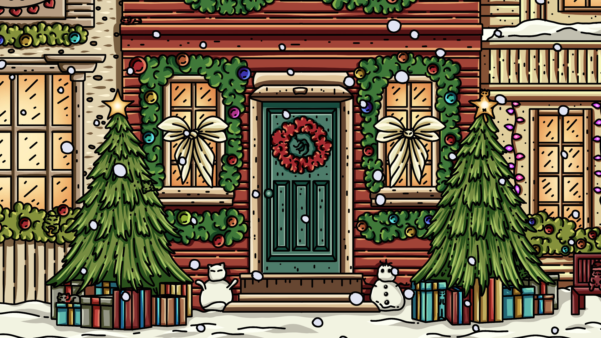 100 New Year Cats - Artbook official in-game screenshot 1