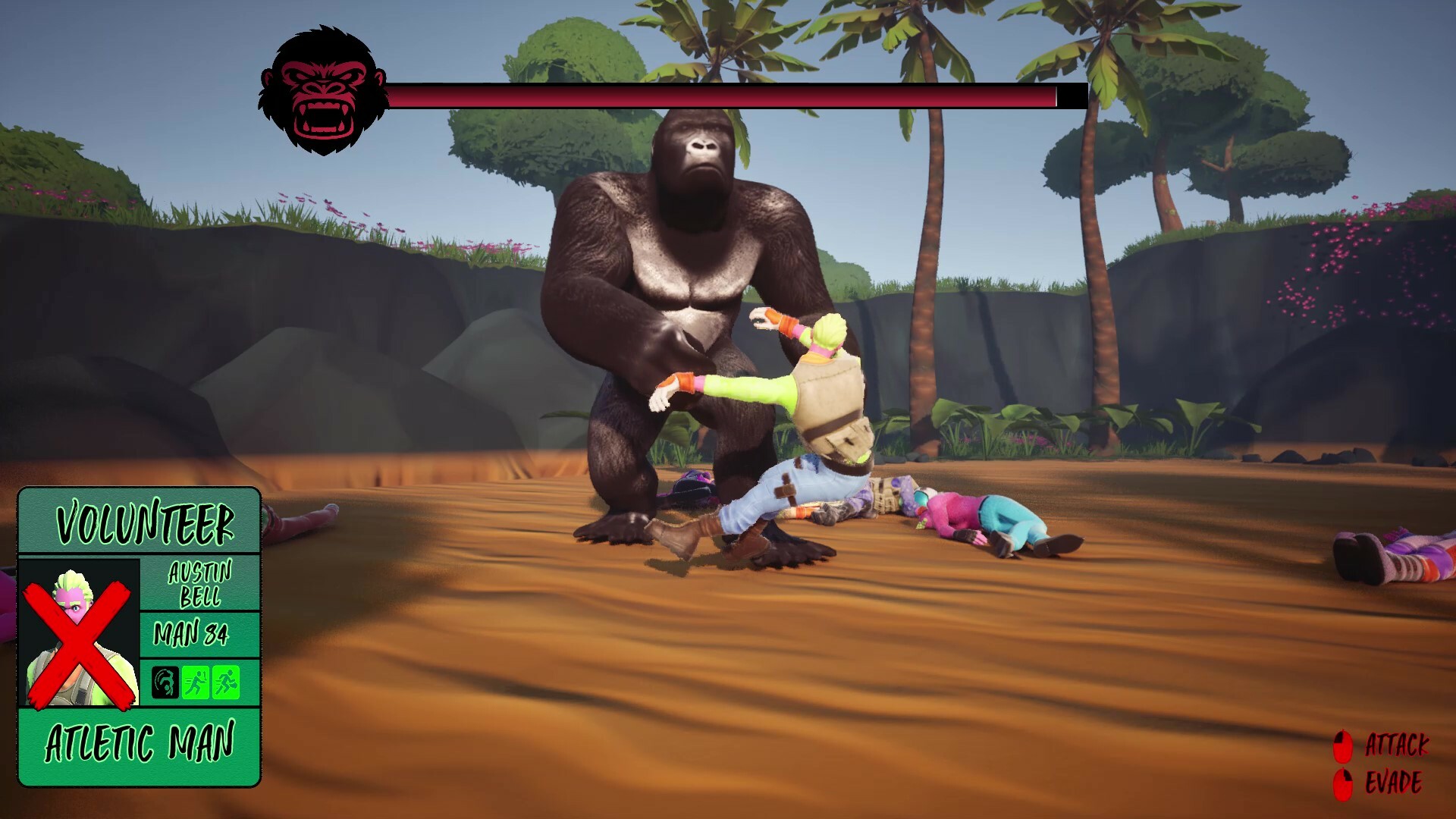 100 MEN VS GORILLA official in-game screenshot 1