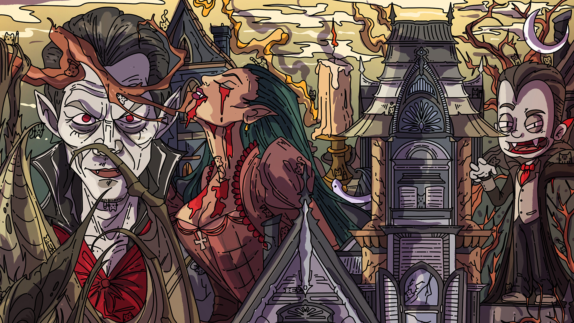 100 Vampire Cats official in-game screenshot 1
