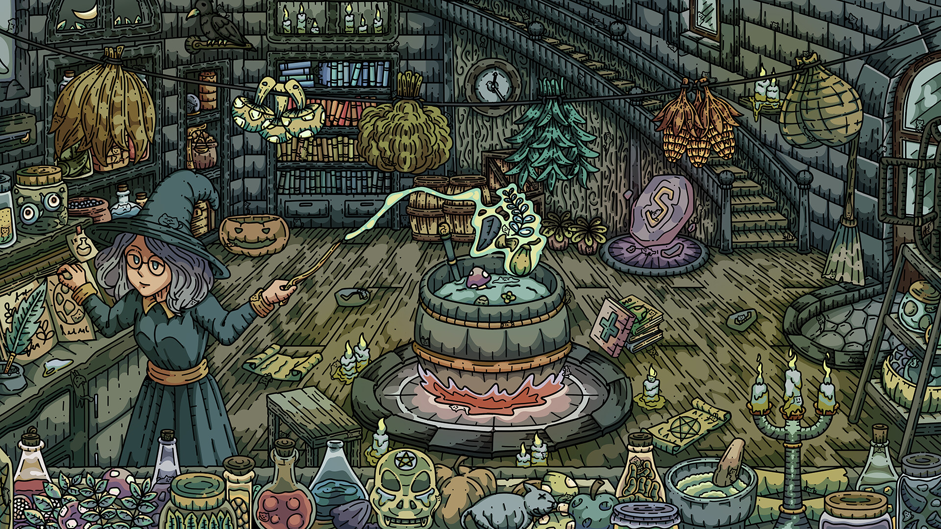100 Witch Cats official in-game screenshot 1
