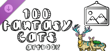 100 Fantasy Cats - Artbook cover artwork