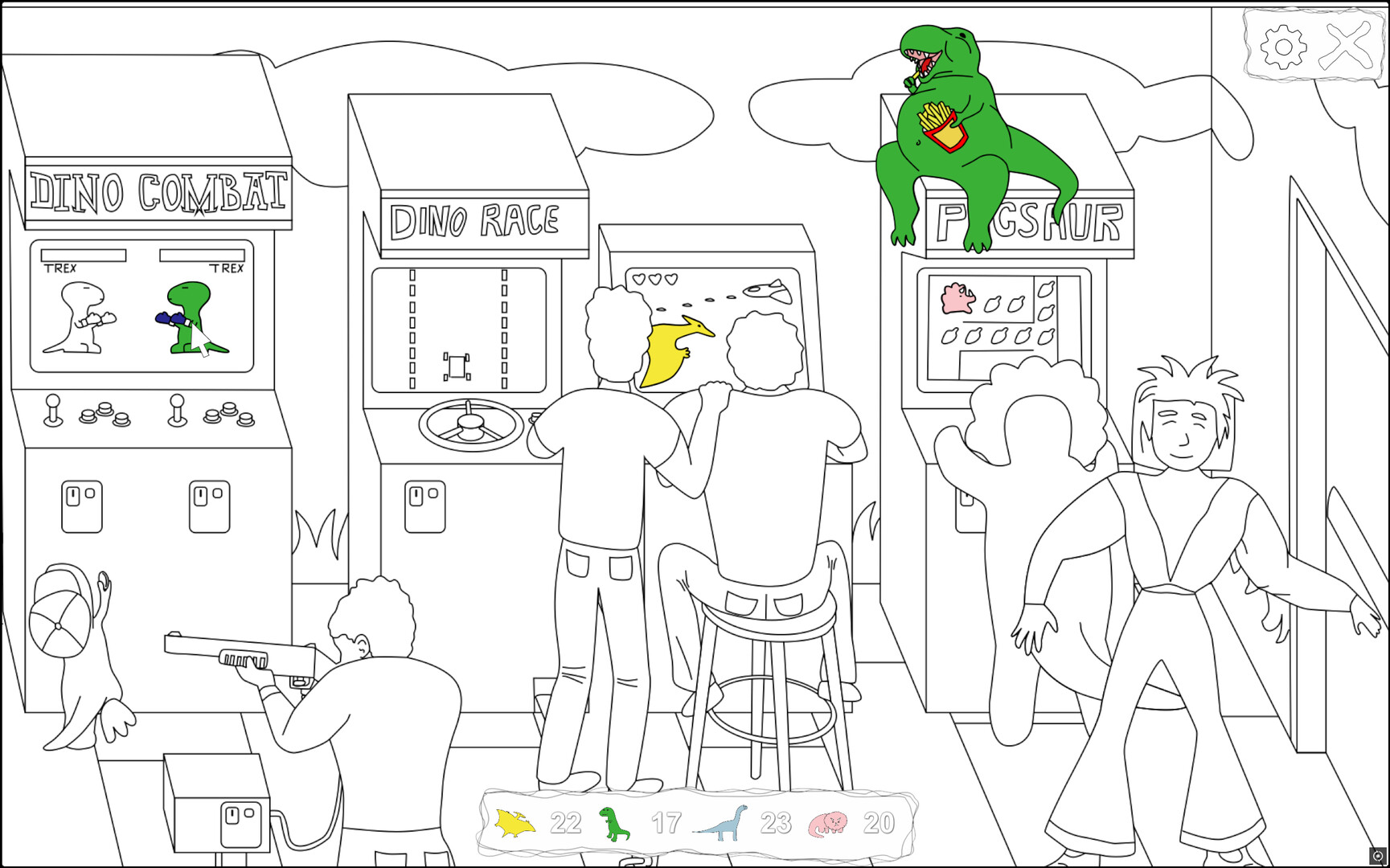 100 Hiddensaurs - Eighties official in-game screenshot 1