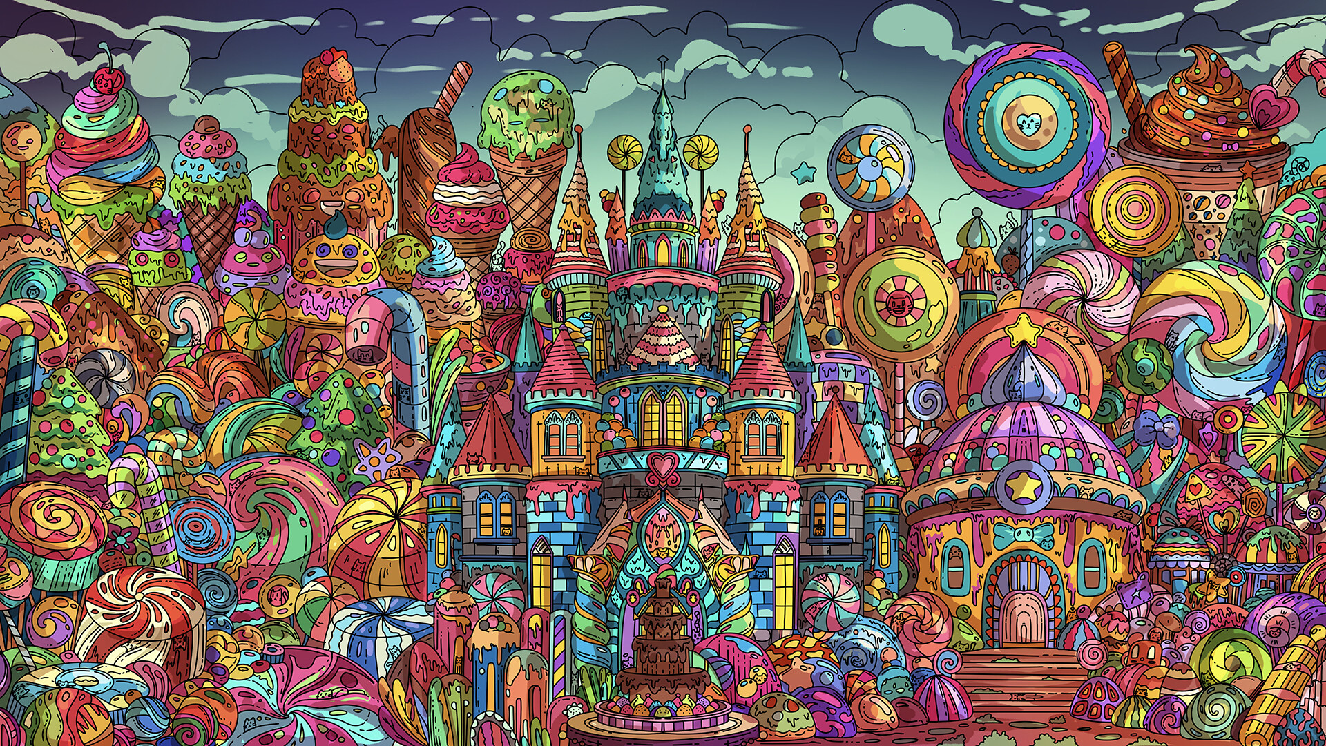 100 Candy Cats - Artbook official in-game screenshot 1