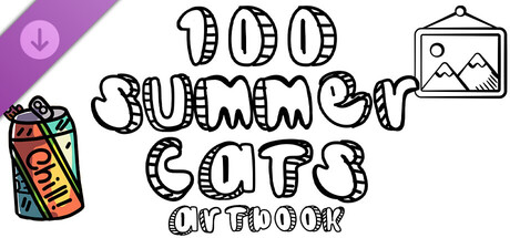 100 Summer Cats - Artbook cover artwork