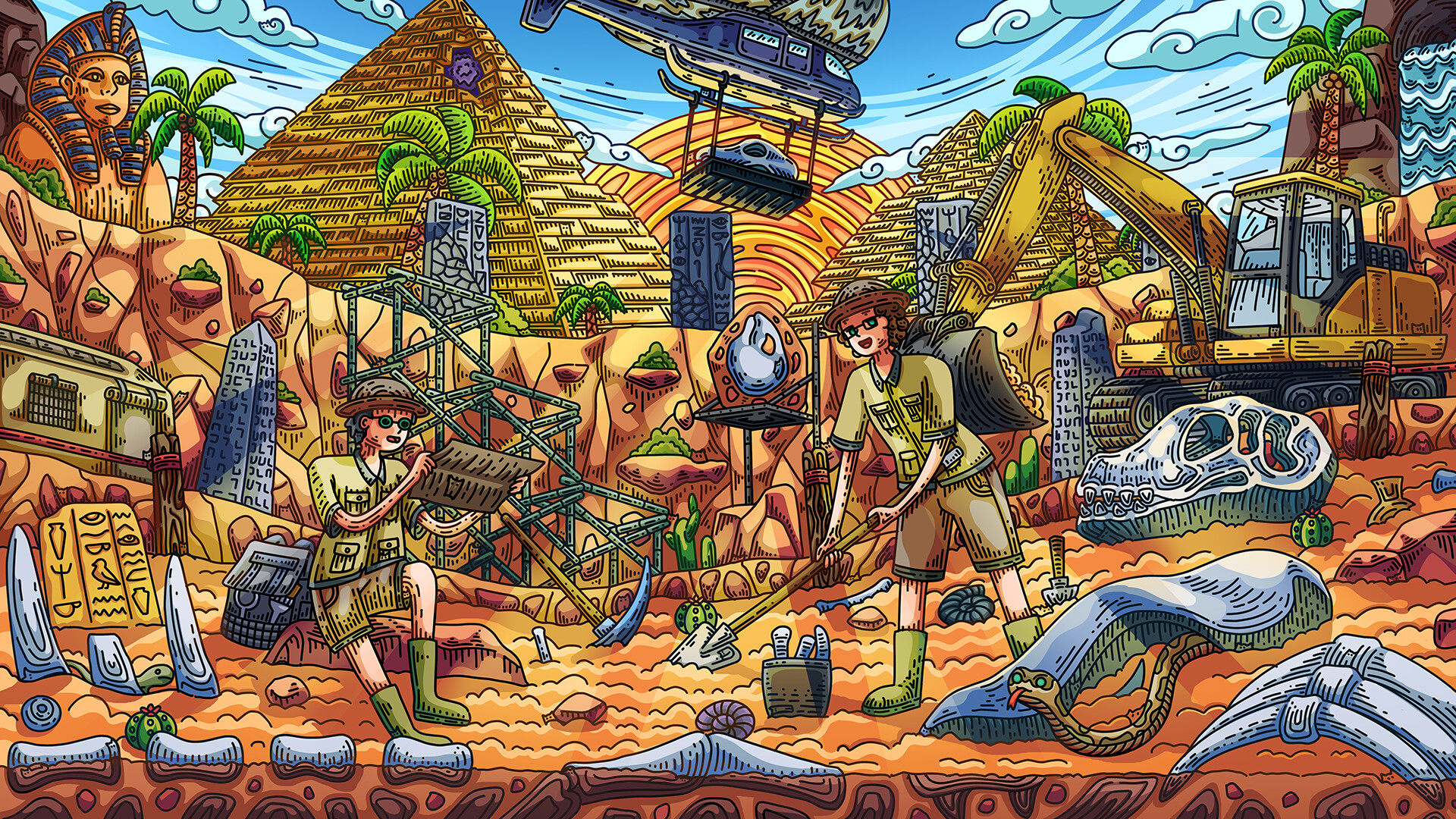 100 Archeology Cats official in-game screenshot 1