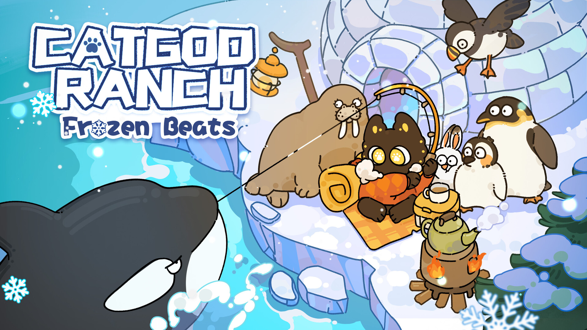 猫神牧场:冻感极地(Cat God Ranch : Frozen Beats) official in-game screenshot 1